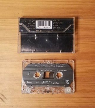 Mazzy Star - So Tonight That I Might See Cassette Tape 1993 Rare 2