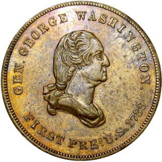 Philadelphia Pennsylvania Civil War Token R6 George Washington Rare Merchant