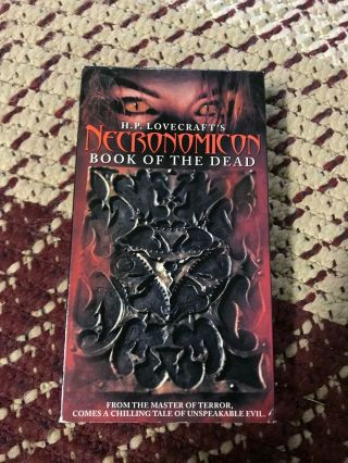 Necronomicon Book Of The Dead Horror Slasher Sov Big Box Slip Rare Oop Vhs