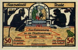 Rare Antisemitic Banknote Devil Confers W Hunchback Jew Historic German Judaica