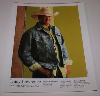 Tracy Lawrence Rare 8 X 10 Rare Promo Photo Out Of Print Htf Celebrity Photo