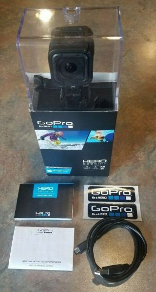 Gopro Hero 4 Session Camera Camcorder Hwrp1 - Black 1080p Rarely