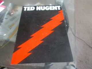Ted Nugent Band - European Tour 1977 Programme - Rare