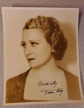 Vina Bovy Rare Gorgeous Signed Vintage 8x10 Photo,  Belgian Opera Soprano