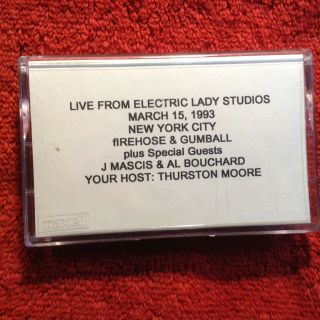 Firehose & Gumball Rare Cassette Tape Live From Electric Lady Studios 1993 Promo