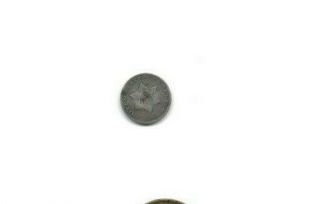 3 Cent " Silver Token " 1852 Rare 3 Cent " Silver Token " 1852 Rare 3 Cent U.  S.