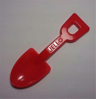 Vintage Jell - O Jello - 4 3/4 " Long Red Scooper Shovel Spoon - Rare?