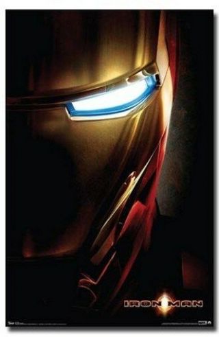 Iron Man Movie Poster One Sheet Rare Hot 24x36