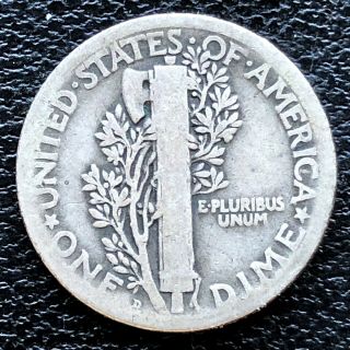 1921 D Mercury Dime 10c Better Grade Silver RARE KEY DATE 18676 2