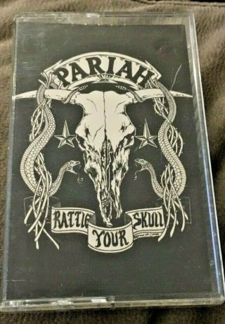Pariah - Rattle Your Skull Demo Cassette 1988 Hard Rock Glam Rare