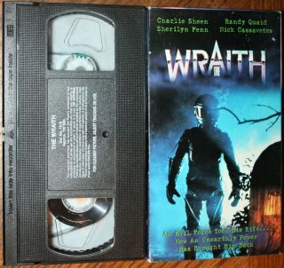 The Wraith (vhs) Charlie Sheen,  Randy Quaid,  Sherilyn Penn.  Vg Cond.  Rare Horror