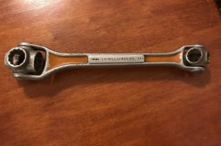 Antique Rare Collectable J.  H.  Williams Multi Socket Wrench 8 Sizes 1999