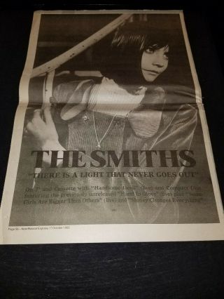The Smiths There Is A Light That Never Goes Out Rare Uk Promo Poster Ad Framed
