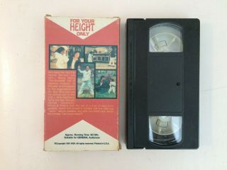 rare FOR your HEIGHT only VHS tape 2