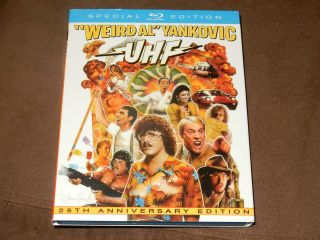 Weird Al Yankovic " Uhf " W/rare Oop Slipcover Blu - Ray Special Edition 25th Anniv.