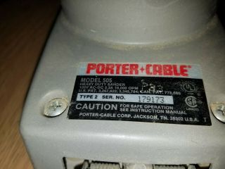 Porter - Cable 505 Type 2 Sander Rare 3