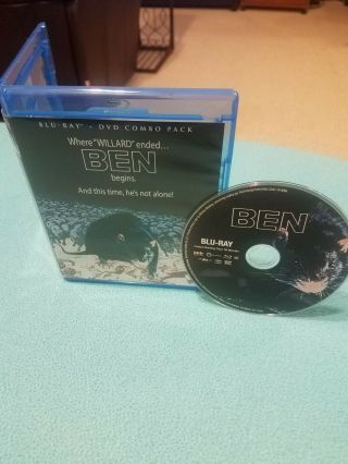 Ben (blu - Ray) Scream Factory Rare Horror No Dvd