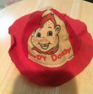 Vintage Howdy Doody C Doll,  Ventriloquist Rare Hat W/picture Of Doll