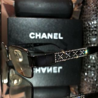 Chanel Frames Swarovski Crystal Eyeglasses 2082 - B Black Rare