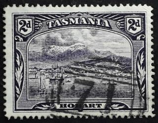 Rare Undated Tasmania Australia 2d Purple Pictorial Stamp Num Cds 71 - Dover