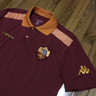 AS Roma ASR Kappa Soccer Futbol Jersey Shirt Polo Rare Size N 2