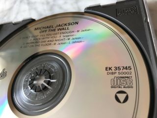 Michael Jackson OFF THE WALL CD Orig.  DADC PRESS EPIC EK 35745 RARE Jackson 5 2