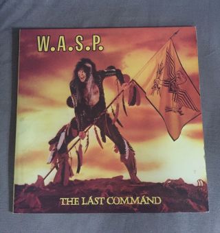 Rare W.  A.  S.  P The Last Command Vinyl With Inserts Heavy Metal
