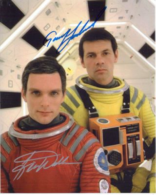 Gary Lockwood Keir Dullea Rare Signed 8x10 2001: A Space Odyssey Photo With
