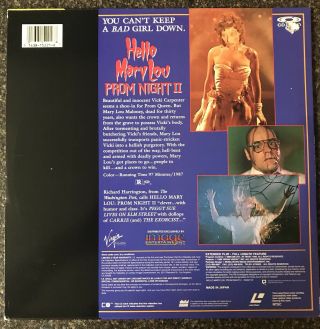 Prom Night II - Hello Mary Lou Laserdisc - VERY RARE HORROR 3