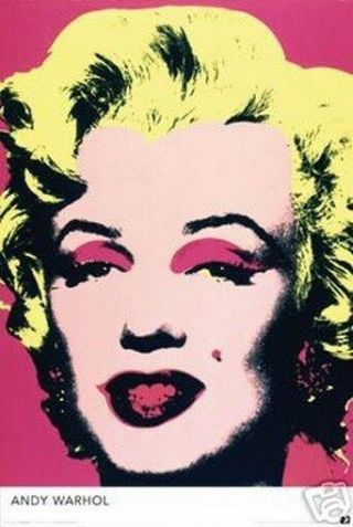Marilyn Monroe Andy Warhol 24x36 Poster Rare Print