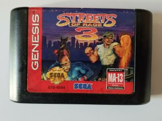 Streets Of Rage 3 (sega Genesis,  1994).  Rare.  Fast