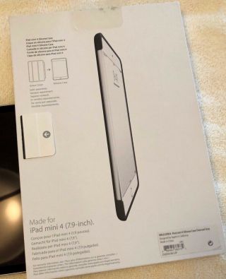 Apple iPad Mini 4 Silicone Case - Charcoal Grey OOP RARE NIB 2