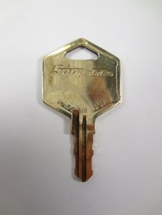 Vintage Snap On Brass Toolbox Lock Set Key Kz291 Rare