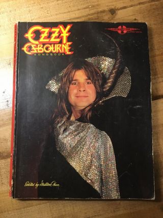 Rare Vintage Ozzy Osbourne Guitar Vocal Tablature Sheet Music Songbook Rhoads