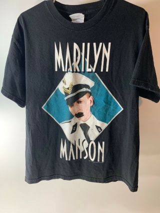 Rare 2003 Marilyn Manson Shirt Grotesk Burlesk