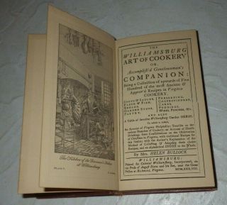 THE WILLIAMSBURG ART OF COOKERY HELEN BULLOCK RARE 1st EDITION 1938 COOK BOOK 2