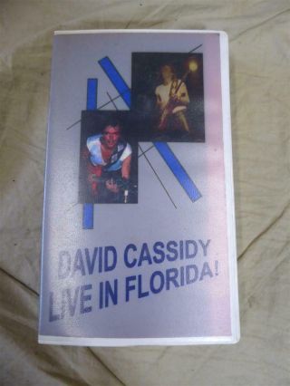David Cassidy Live In Florida September 29,  1991 - Rare Vhs Video