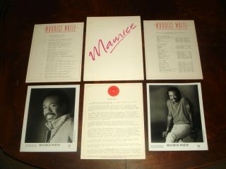 Rare Maurice White Of Earth Wind & Fire 1985 Columbia Records Press Kit