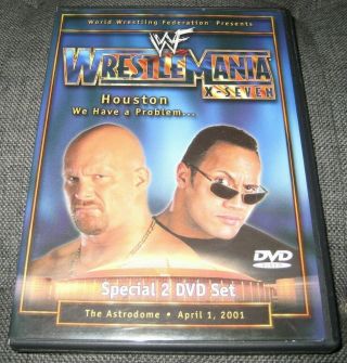 Wwf Wrestlemania X - Seven 17 Dvd 2 - Disc Set R1 Rare Oop Authentic Usa 2001