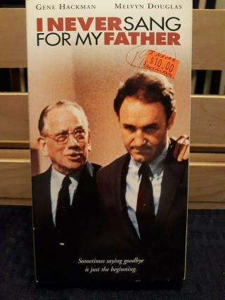 I Never Sang For My Father (1970) Vhs Gene Hackman Rare Htf Oop