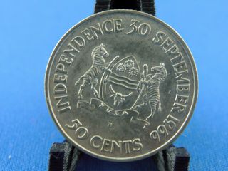 Botswana 50 Cents Independence 1966 Rare (x/226)