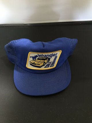 Dale Earnhardt Vintage Rare 1985 Wrangler Hat Cap Nascar