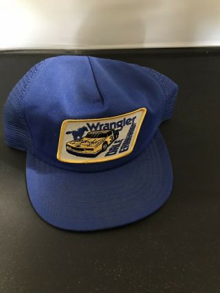 Dale Earnhardt Vintage Rare 1985 Wrangler Hat Cap NASCAR 2
