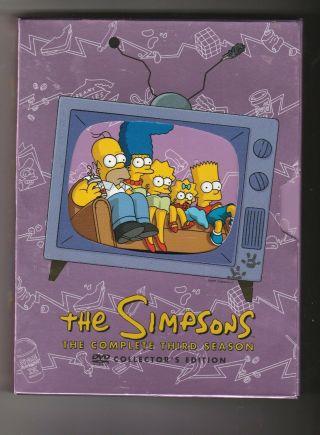 The Simpsons - The Complete Third Season Dvd Stark Raving Dad Very Rare Oop