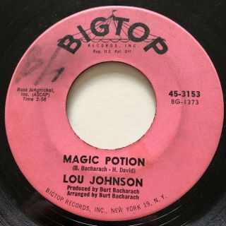 Northern Soul Lou Johnson Magic Potion Bigtop 45 Rare