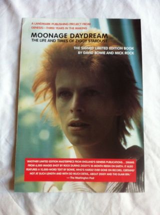David Bowie Rare 2002 Moonage Daydream Mick Rock Ziggy Flyer Advert
