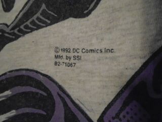 RARE OOP Batman Returns SHIRT large 1992 DC Comics SSI all over print vintage VG 3