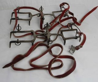 Vintage Crampons - Rare Fulpmes Made In Austria - Metal Ice Climbing Cleats