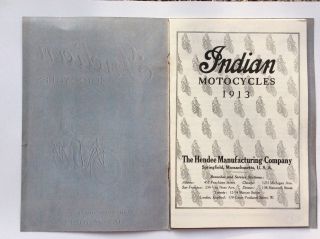 Rare 1913 Hendee Hedstrom Indian Motocycle Motorcycle Antique Vintage Reproductn 2