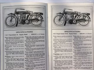 Rare 1913 Hendee Hedstrom Indian Motocycle Motorcycle Antique Vintage Reproductn 4